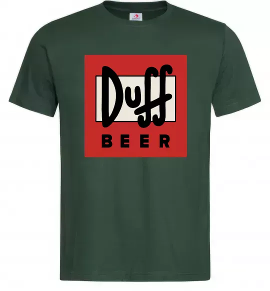 Чоловіча футболка Duff beer Темно-зелений фото