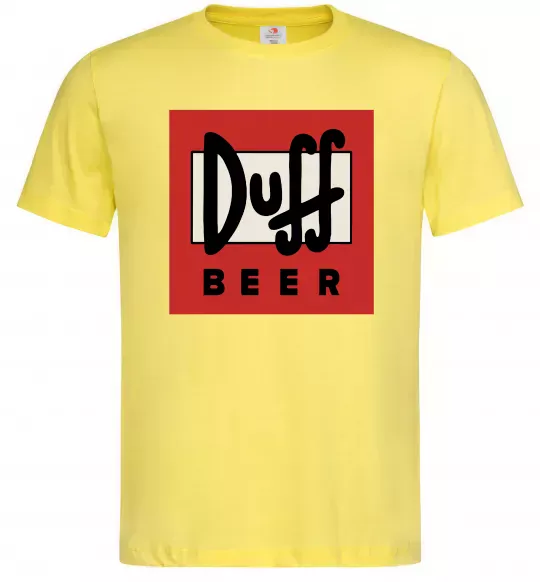 Чоловіча футболка Duff beer Лимонний фото