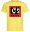 Чоловіча футболка Duff beer Лимонний фото