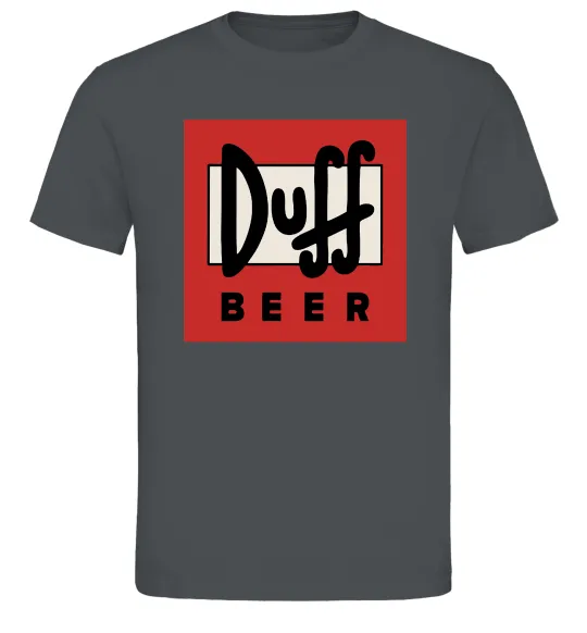 Чоловіча футболка Duff beer Графіт фото