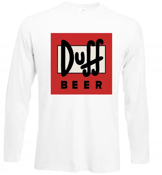 Лонгслив Duff beer Белый фото