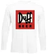 Лонгслив Duff beer Белый фото