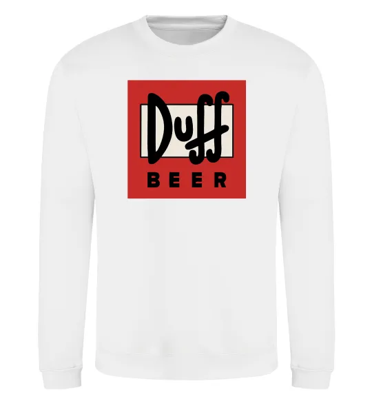 Свитшот Duff beer Белый фото