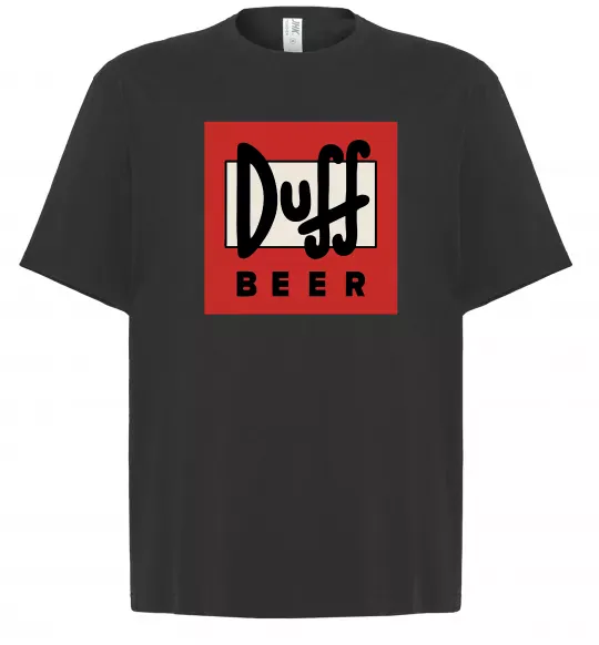 Футболка Оверсайз Duff beer Черный фото