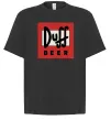 Футболка Оверсайз Duff beer Черный фото