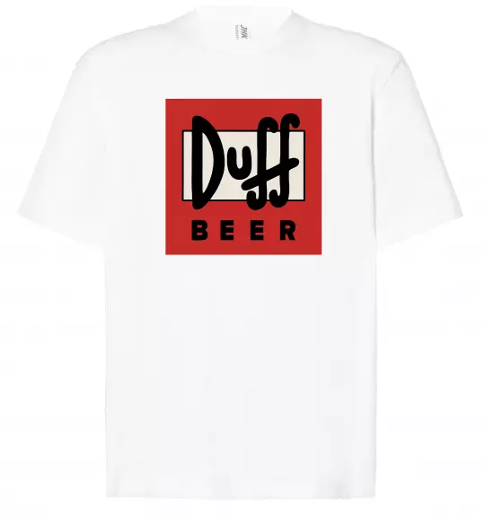 Футболка Оверсайз Duff beer Белый фото