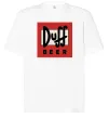 Футболка Оверсайз Duff beer Белый фото