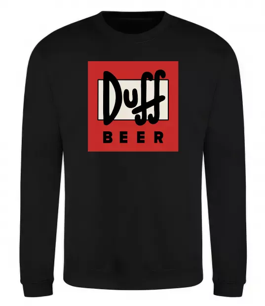 Свитшот Duff beer Черный фото