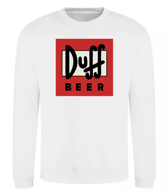 Свитшот Duff beer Белый фото