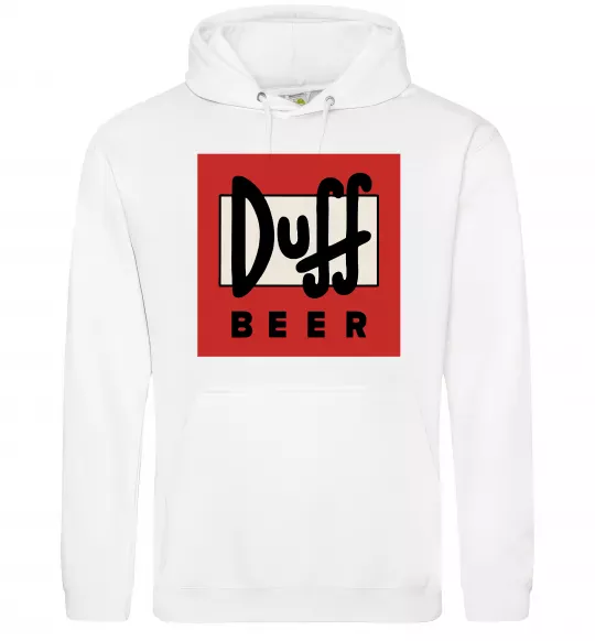 Жіноча толстовка (худі) Duff beer Білий фото
