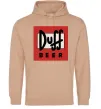 Жіноча толстовка (худі) Duff beer Пісочний фото