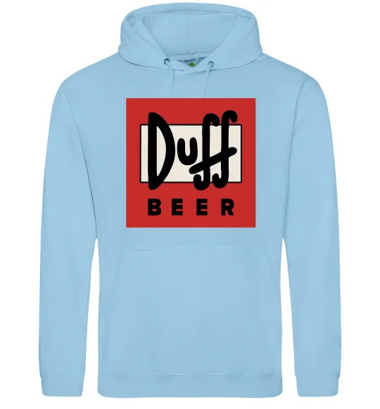 Женская толстовка (худи) Duff beer Голубой фото