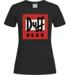 Женская футболка Duff beer Черный фото