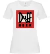 Женская футболка Duff beer Белый фото