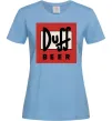 Женская футболка Duff beer Голубой фото