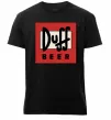 Мужская премиум футболка Duff beer Черный фото