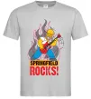 Мужская футболка Springfield rocks Серый фото