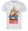 Мужская футболка Springfield rocks Белый фото