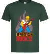 Мужская футболка Springfield rocks Темно-зеленый фото