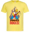 Мужская футболка Springfield rocks Лимонный фото