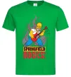 Мужская футболка Springfield rocks Зеленый фото