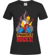 Женская футболка Springfield rocks Черный фото