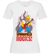 Женская футболка Springfield rocks Белый фото