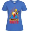 Женская футболка Springfield rocks Ярко-синий фото