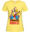 Женская футболка Springfield rocks Лимонный фото