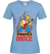 Женская футболка Springfield rocks Голубой фото