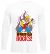 Лонгслів Springfield rocks Білий фото