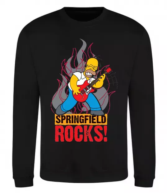 Світшот Springfield rocks Чорний фото