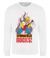 Світшот Springfield rocks Білий фото