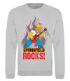Світшот Springfield rocks Сірий меланж фото