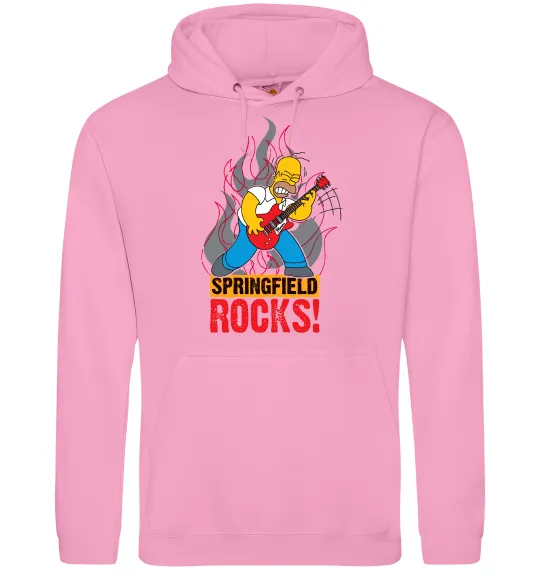 Женская толстовка (худи) Springfield rocks Розовый фото