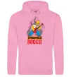 Женская толстовка (худи) Springfield rocks Розовый фото