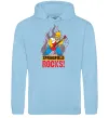 Женская толстовка (худи) Springfield rocks Голубой фото