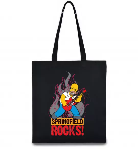 Эко-сумка Springfield rocks Черный фото