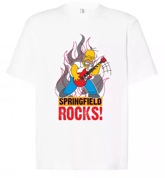 Футболка Оверсайз Springfield rocks Белый фото