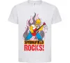 Дитяча футболка Springfield rocks Білий фото