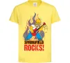 Дитяча футболка Springfield rocks Лимонний фото