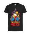 Детская футболка Springfield rocks Черный фото