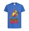 Детская футболка Springfield rocks Ярко-синий фото