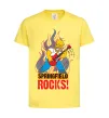 Детская футболка Springfield rocks Лимонный фото