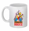 Чашка керамическая Springfield rocks Белый фото