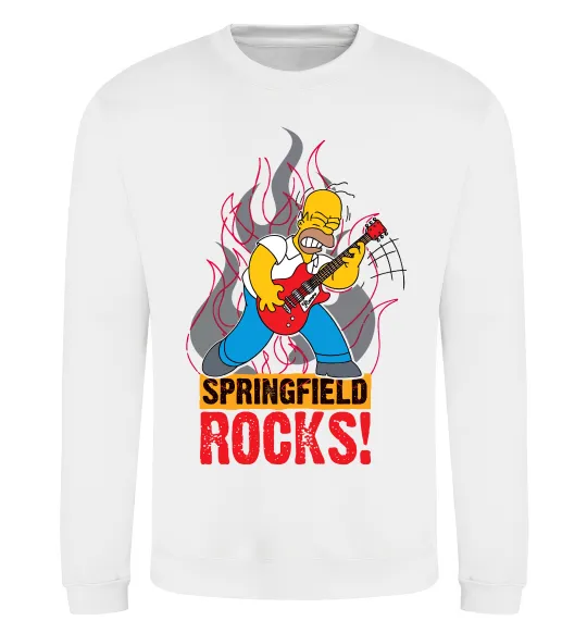 Свитшот Springfield rocks Белый фото