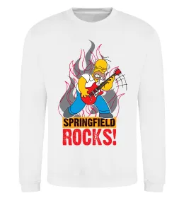 Світшот Springfield rocks Білий фото
