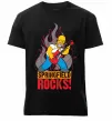 Чоловіча преміум футболка Springfield rocks Чорний фото