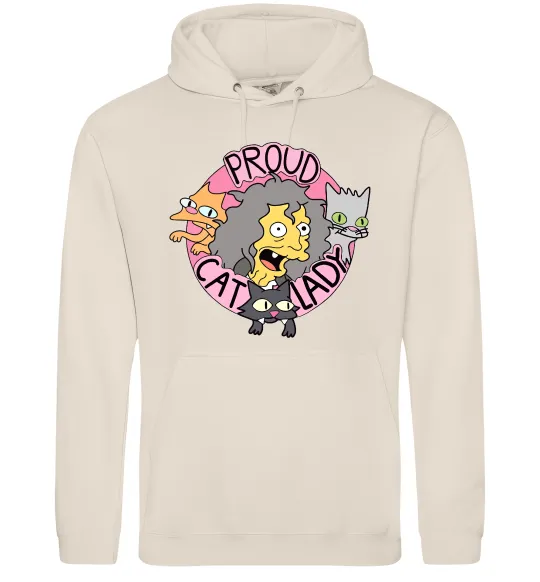 Женская толстовка (худи) Proud cat lady Таш фото