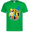 Чоловіча футболка Сімпсони сім'я Зелений фото